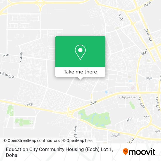 Education City Community Housing (Ecch) Lot 1 map