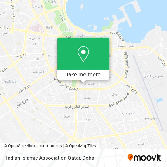 Indian Islamic Association Qatar map