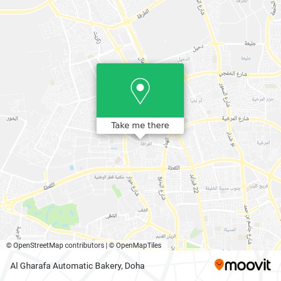 Al Gharafa Automatic Bakery map