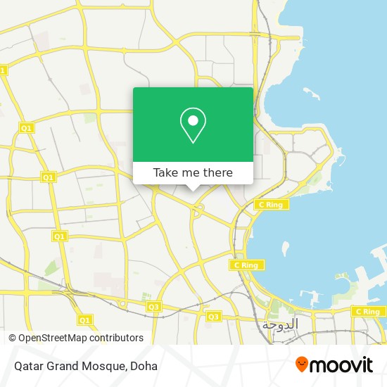 Qatar Grand Mosque map