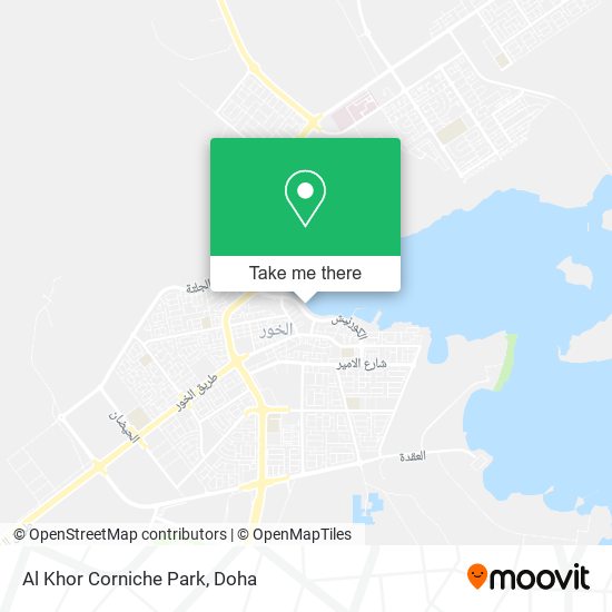 Al Khor Corniche Park map