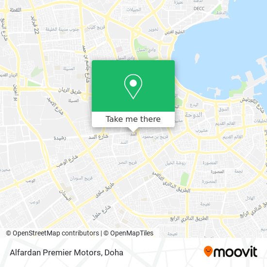 Alfardan Premier Motors map