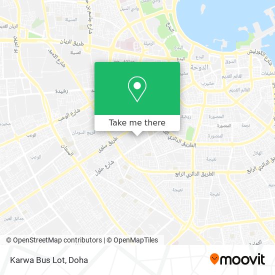Karwa Bus Lot map