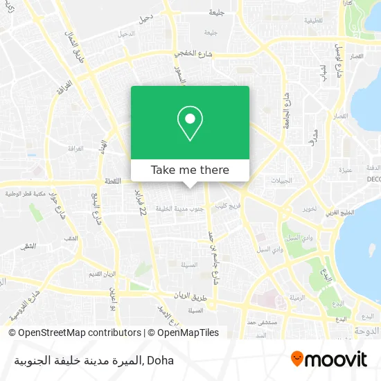 الميرة مدينة خليفة الجنوبية map