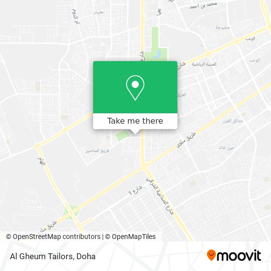 Al Gheum Tailors map