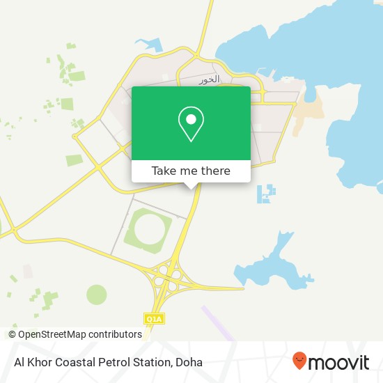 Al Khor Coastal Petrol Station map