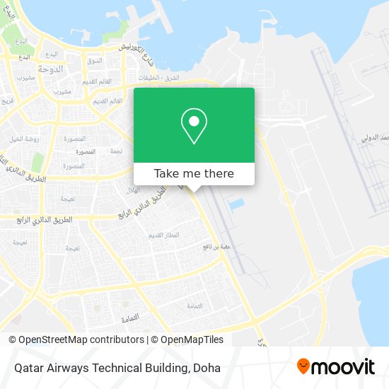 Qatar Airways Technical Building map