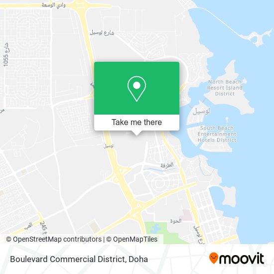 Boulevard Commercial District map