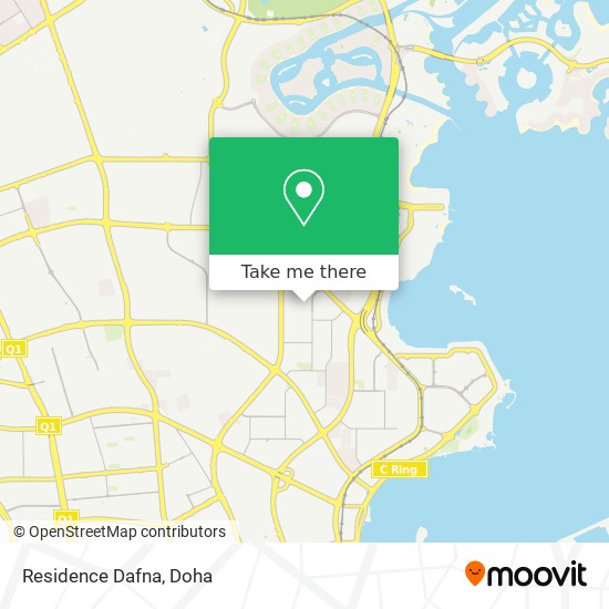 Residence Dafna map