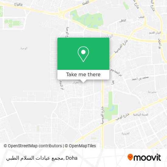 مجمع عيادات السلام الطبي map