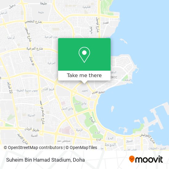 Suheim Bin Hamad Stadium map