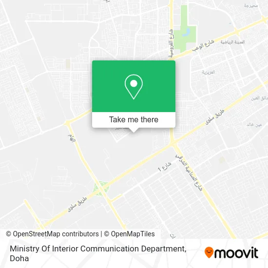 Ministry of Interior Communication Department map