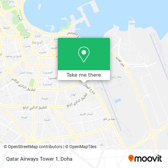 Qatar Airways Tower 1 map