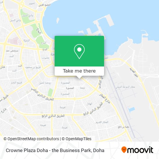 Crowne Plaza Doha - the Business Park map