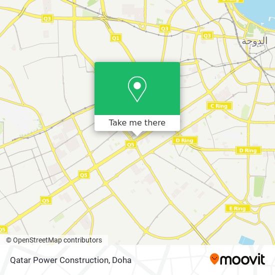 Qatar Power Construction map
