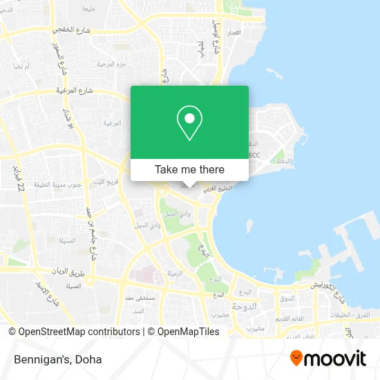 Bennigan's map