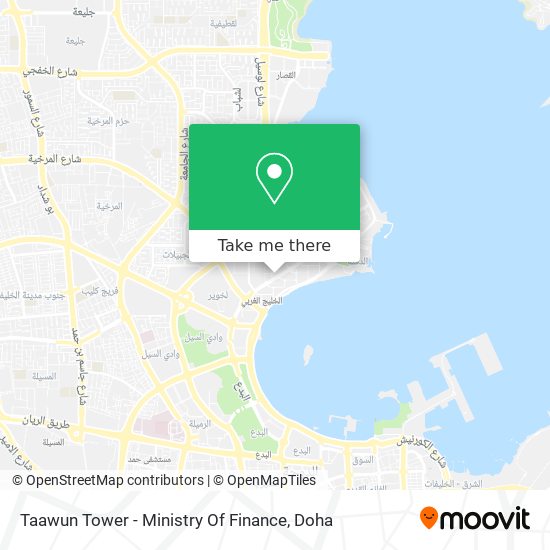 Taawun Tower - Ministry Of Finance map