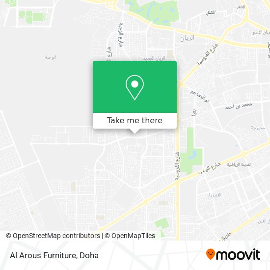 Al Arous Furniture map