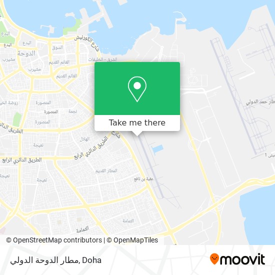 مطار الدوحة الدولي map