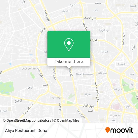 Aliya Restaurant map