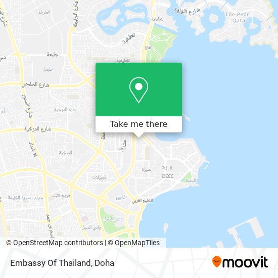 Embassy Of Thailand map