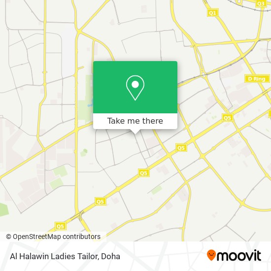 Al Halawin Ladies Tailor map