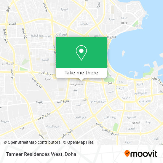 Tameer Residences West map