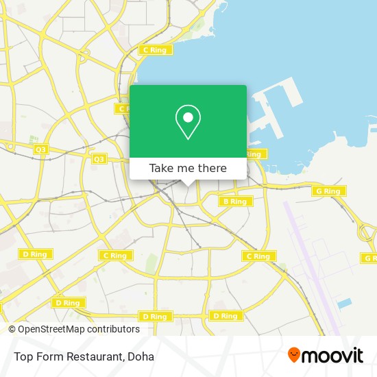 Top Form Restaurant map