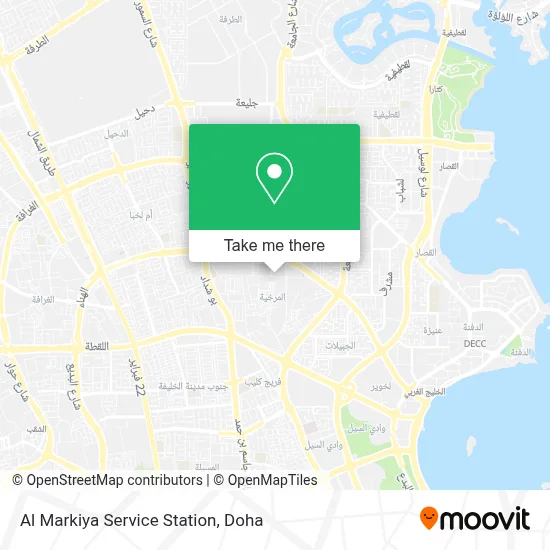 Al Markiya Service Station map