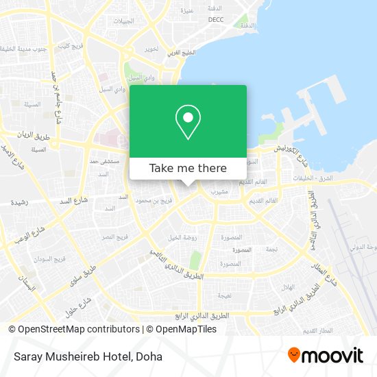 Saray Musheireb Hotel map