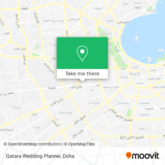 Qatara Wedding Planner map