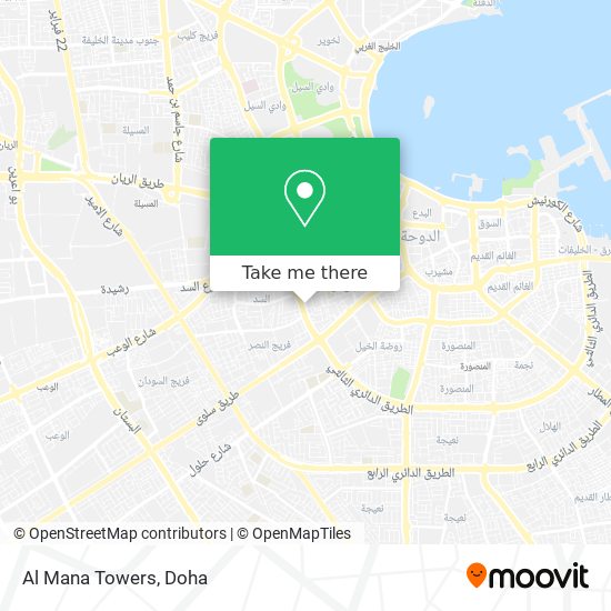 Al Mana Towers map