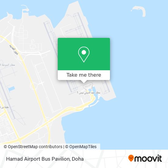 Hamad Airport Bus Pavilion map