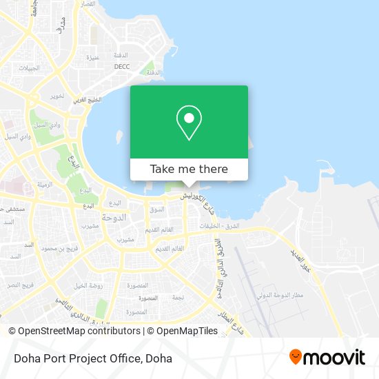 Doha Port Project Office map