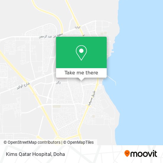 Kims Qatar Hospital map