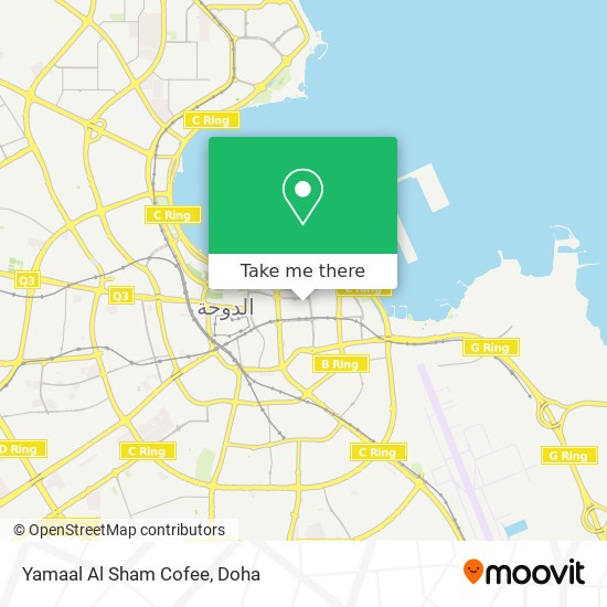 Yamaal Al Sham Cofee map