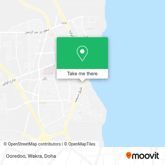 Ooredoo, Wakra map