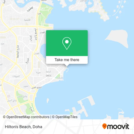 Hilton's Beach map