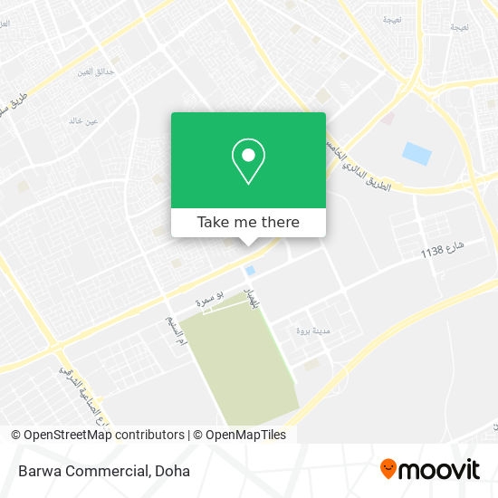 Barwa Commercial map