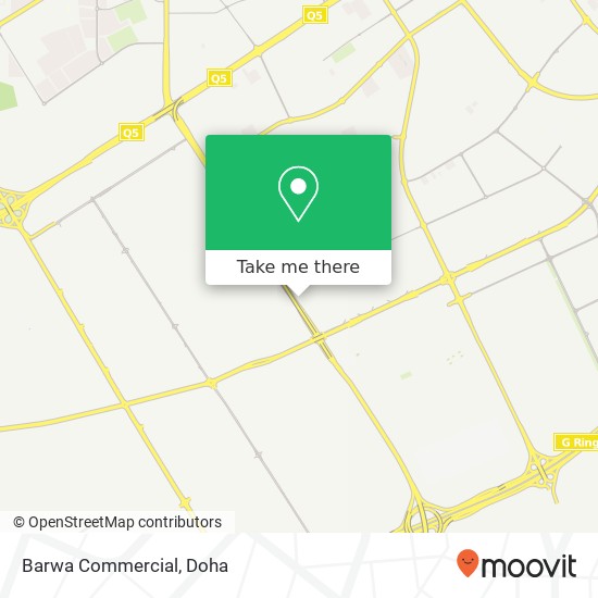 Barwa Commercial map