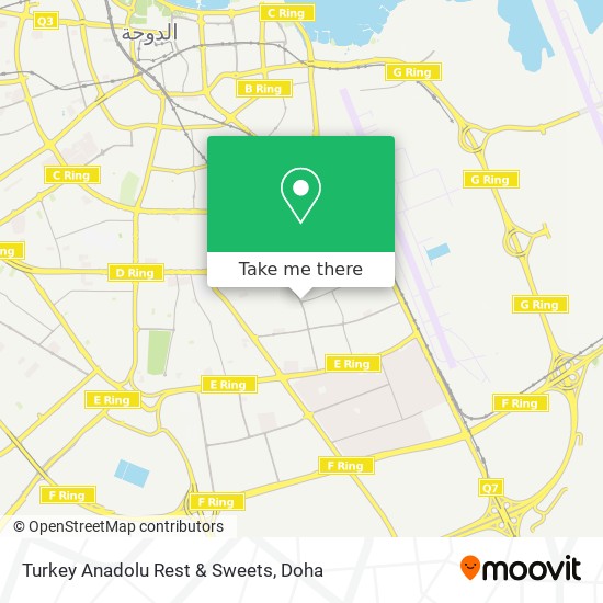 Turkey Anadolu Rest & Sweets map