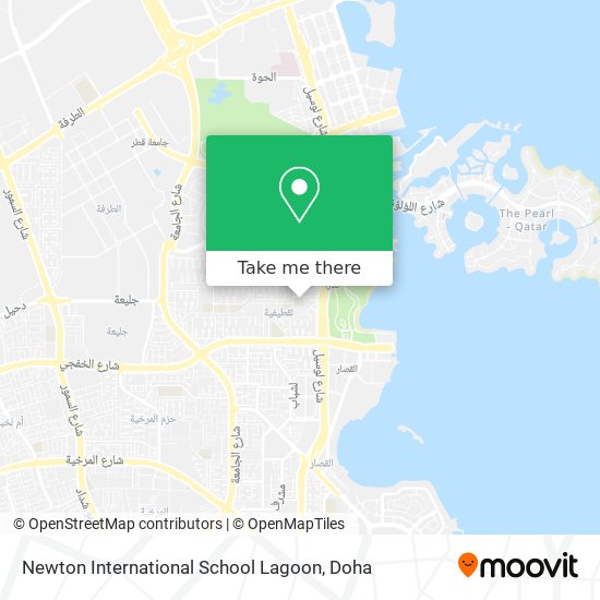 Newton International School Lagoon map
