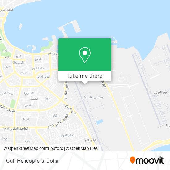 Gulf Helicopters map