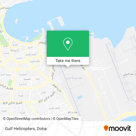 Gulf Helicopters map