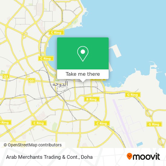 Arab Merchants Trading & Cont. map