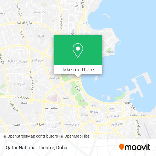 Qatar National Theatre map