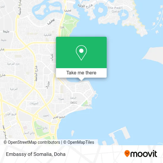 Embassy of Somalia map