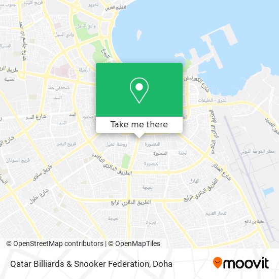 Qatar Billiards & Snooker Federation map