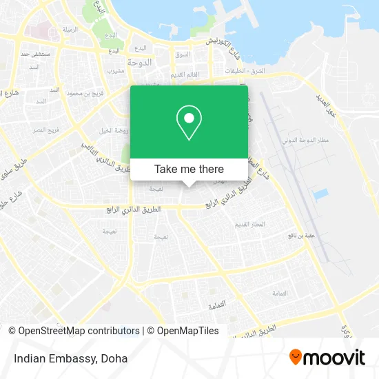 Indian Embassy map