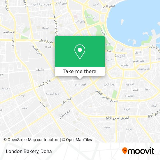 London Bakery map